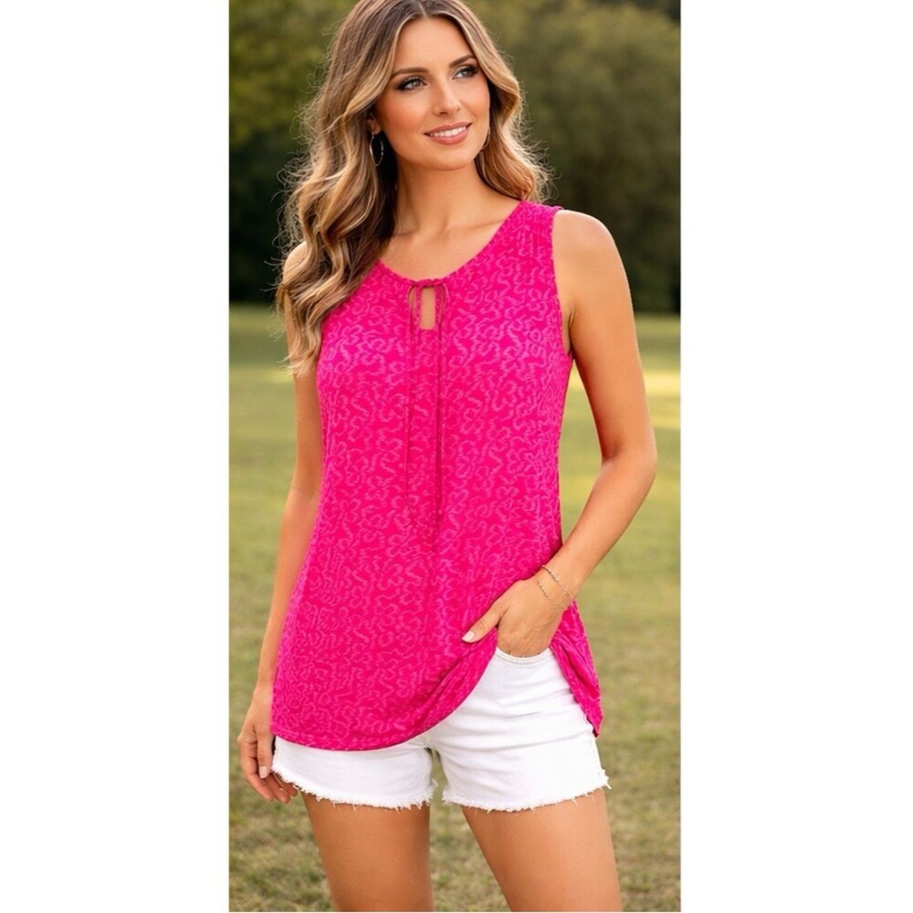 The North Face Annabelle Tank Top - Women's Medium M Pink Abstract Print